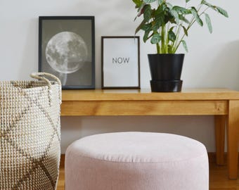 Pouf à poudre rose CIRCLE