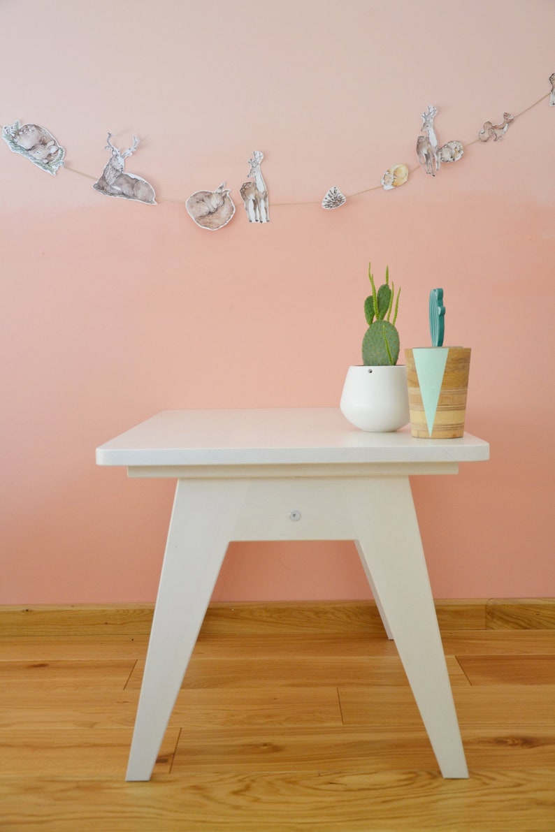 Kindertisch aus Holz weiss Schreibtisch Kindermöbel | Etsy