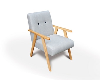 Silla de espiga adulto gris claro