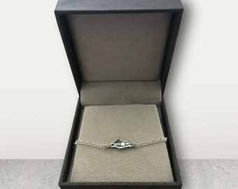 Bracciale in argento sterling 925 "I Love Israel", gioielli unisex ebraici personalizzati, catena