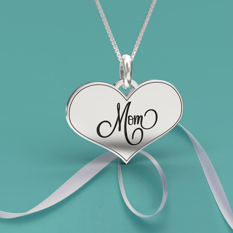 Mom Necklace, necklace for mom, Mothers Day Gift, Engraved Kids Names Mommy Necklace Mom Gifts Childrenn Names gift for her grandma gift image 1