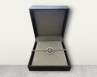 Armband i sterlingsilver med Israel Lives-hänge, personliga hebreiska judiska unisex-smycken, rund cirkelkedjearmband