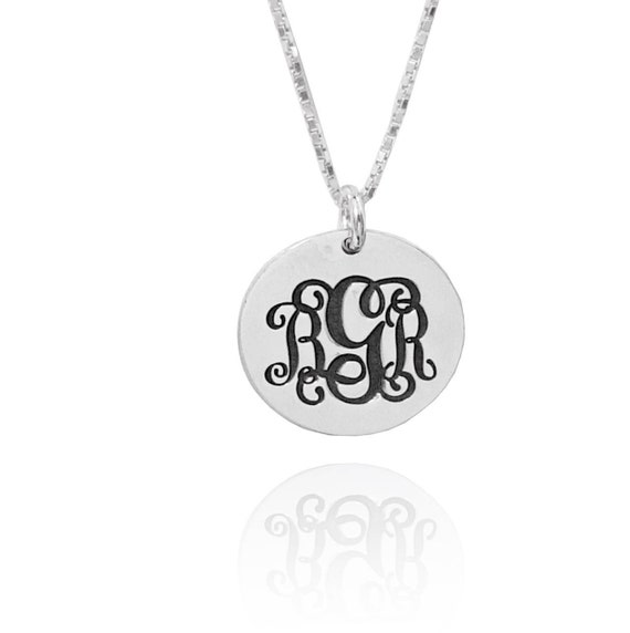 Monogram Necklaces and Pendants for Sale