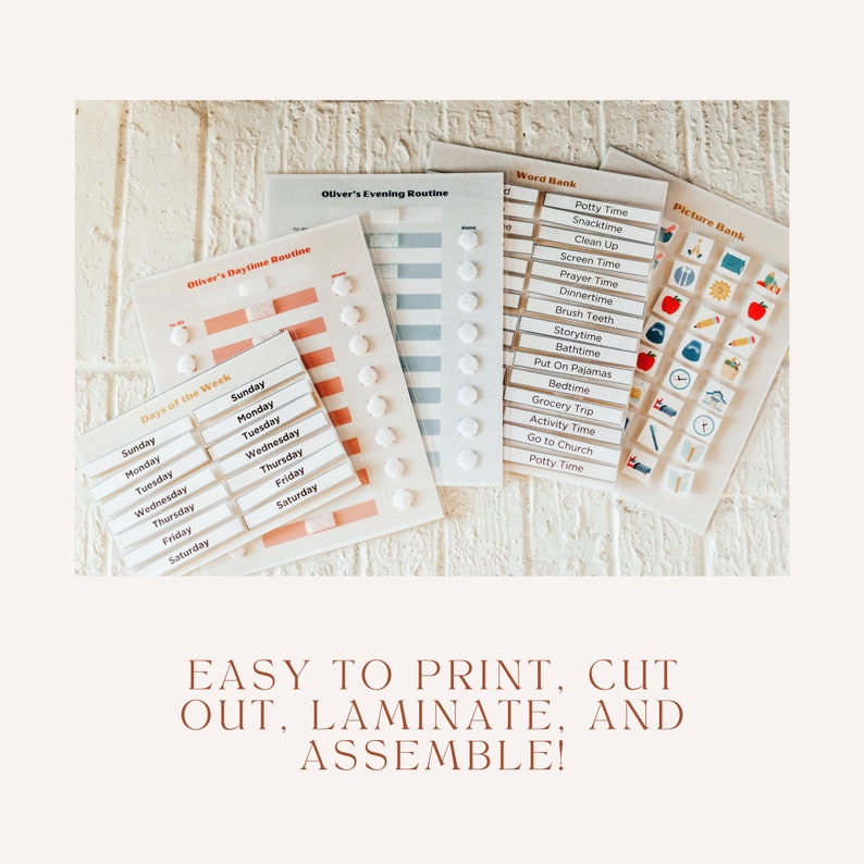 Editable Picture Schedule for Toddlers, Customizable Daily Routine ...