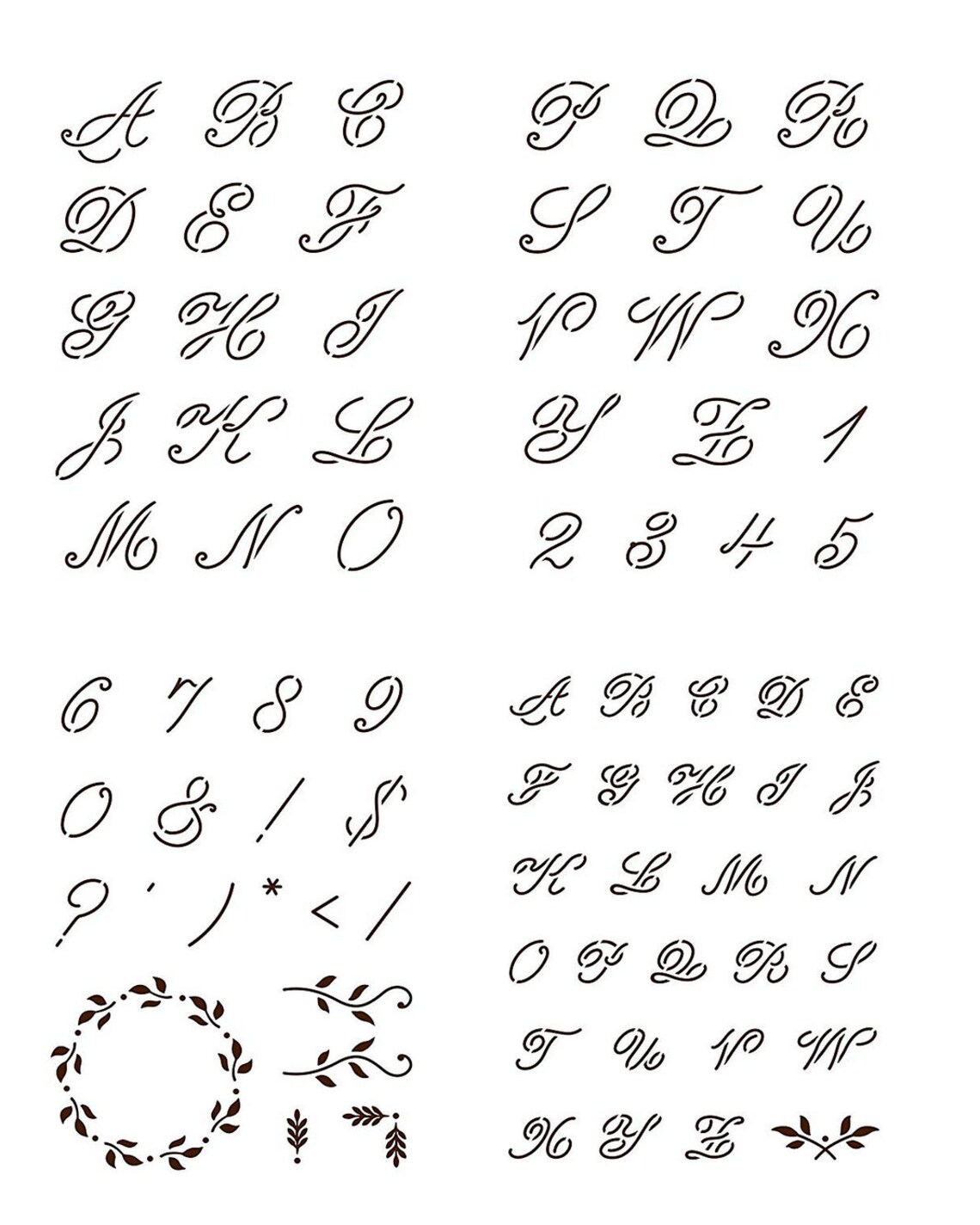 CURSIEF SCRIPT ALFABET Martha Stewart Crafts Zelfklevende