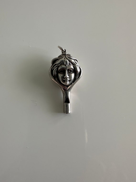 Art Nouveau original Sterling Woman’s Whistle - image 5