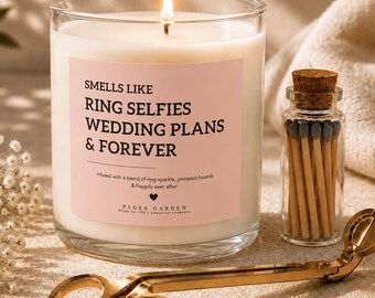 Engagement Gift for Bride to Be, Candle Gift Set for Bridal Shower, Newly Engaged Gift, Wedding Planning Gift for Her