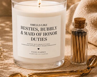 Maid of Honor Gift Box, Maid of Honor Proposal Gift, Bridesmaid Proposal Candle, Best Friend Gift, Wedding Party Gift Set