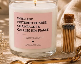 Engagement Gift for Her, Bridal Shower Candle Gift Set, Newly Engaged Gift, Bride to Be Gift, Fiancee Gift, Wedding Planning Gift