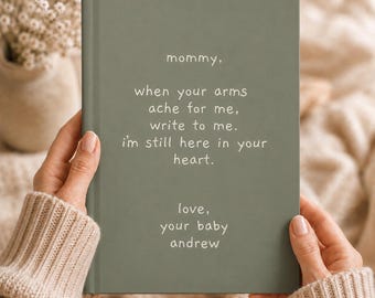 Baby Loss Grief Journal for Mom, Personalized Miscarriage Gift, Pregnancy Loss Memorial, Infant Loss Stillbirth Keepsake, Letters to Baby