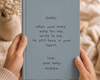 Baby Loss Grief Journal for Dad, Personalized Infant Loss Memorial Gift, Pregnancy Loss Bereavement Journal, Miscarriage Stillbirth Gift