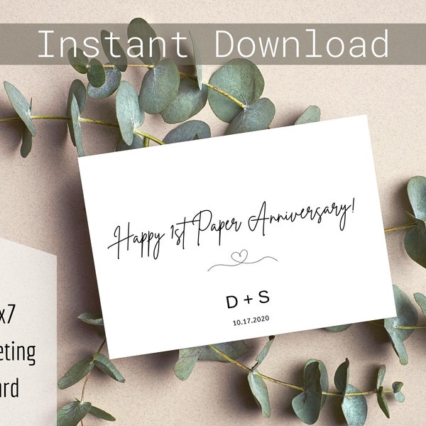 1st Wedding Anniversary - Etsy