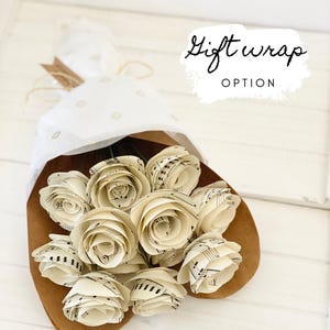 Piano Teacher Gift First Dance Song Personalized Gift Wedding Song Paper Anniversary Music Lover Piano Recital Custom Sheet Music Paper Rose image 7