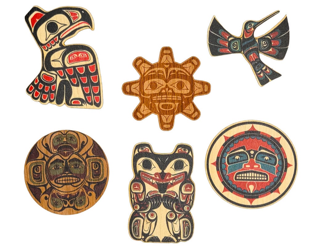 Totemic Numbers Totemic Animals Wood Sticker Pack - Etsy