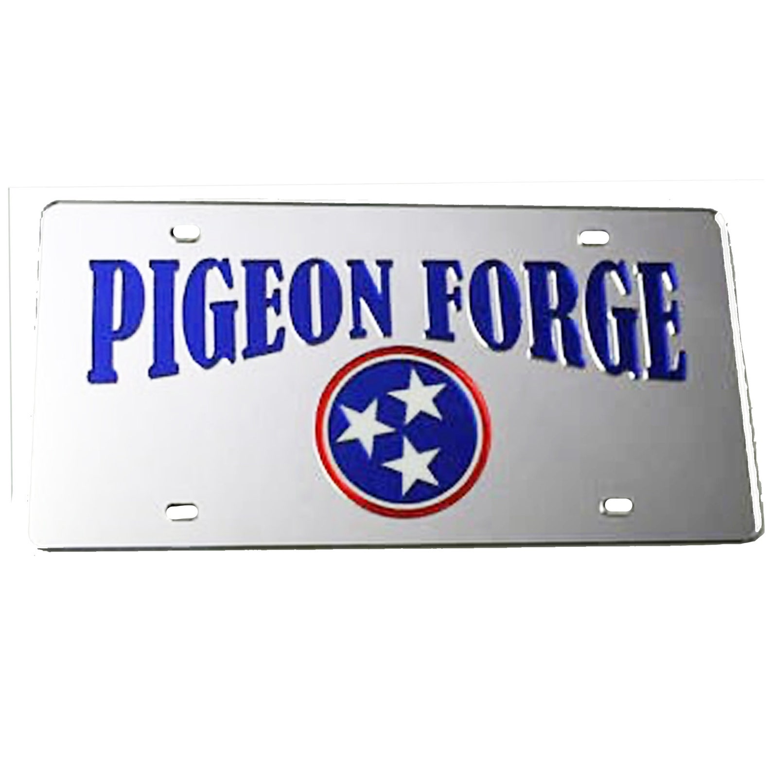 License Plate Tennessee Tri Star Pigeon Mirrored Acrylic Etsy