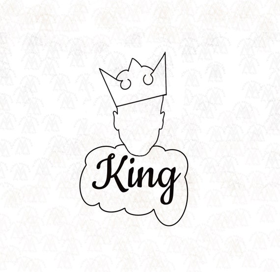 King Style Silhouette Cookie Cutter Fondant Cutter Clay Etsy