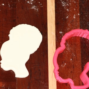 African woman head wrap cookie cutter
