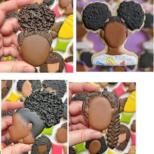 Black Beauty Hairstyle Bundle 1 Cookie Cutter and Fondant Cutter and Clay Cutter