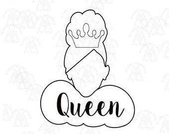 Queen Silhouette Cookie Cutter | Fondant Cutter | Clay Cutter | Black Queen