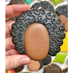 Afro cookie cutter