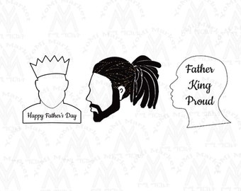 Black King Set Silhouette Cookie Cutter