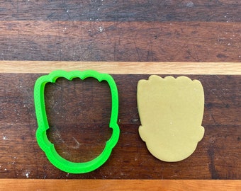 Boy with high top hairstyle silhouette Cookie Cutter and Fondant Cutter and Clay Cutter