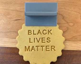Black Lives Matter Stamp with handle | Cookie Stamp | Cookie Embosser
