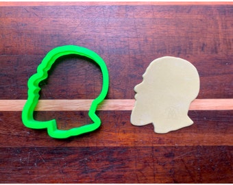 Black King Silhouette Man with Waves Cookie Cutter | Fondant Cutter | Clay Cutter | Hair Style | Black Man Hair Style  | Man with Waves