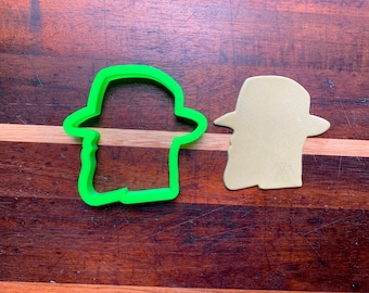 Jamal Silhouette Cookie Cutter | Fondant Cutter | Clay Cutter | Hair Style | Black Man Hair Style | Man with Hat