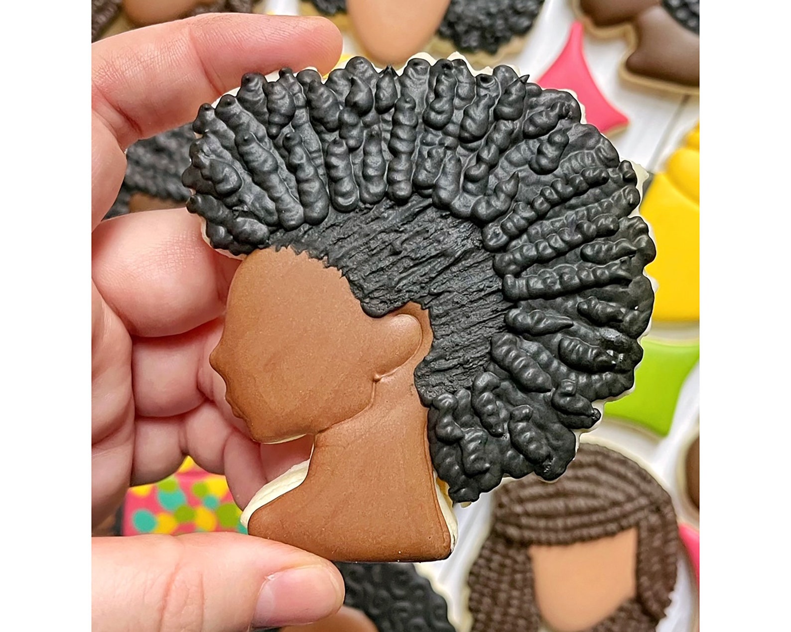 Natural Afro Hair Cookie Cutter afro Hairstyle Curly Afro Etsy