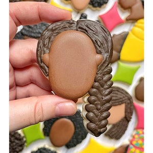 Side braid Monique Cookie Cutter |Afro Hair| Curly Afro| Black Afro| Melanin| Black Hair |Afro hairstyle| black hairstyles cookie