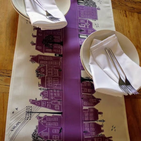 Purple Table Runner Etsy