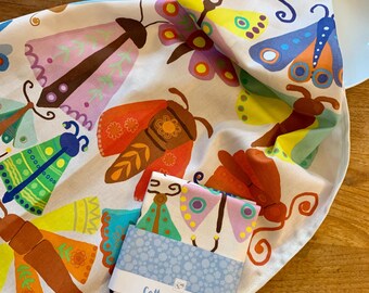 Butterfly Tea Towel: Colorful Cotton Dish Cloth, Eclectic Kitchen Gift