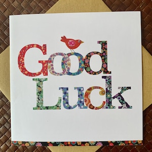 Good Luck Grußkarte - innen blanko