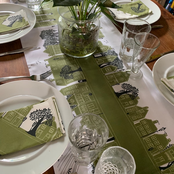 Modern Table Runner Etsy