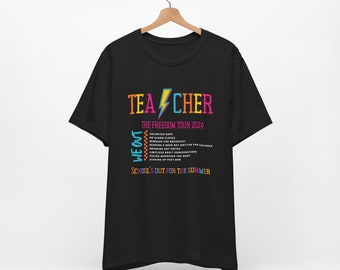 Teacher Tee, Summer Vacation for Teacher, Funny Teacher Tee, Schools Out for the Summer, Teachers, Unisex Jersey Short Sleeve Tee