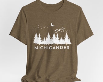 Michigander Tee, Unisex Michigander Tee, Pure Michigan Tee, Cute Michigan Tee, Unisex Jersey Short Sleeve Tee