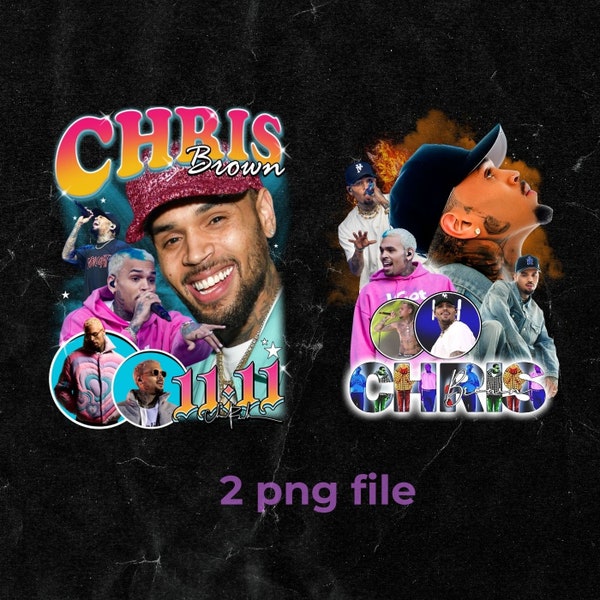 Chris Brown 2 Png File, Chris Brown Bootleg Vintage File, Chris Browns Design, Chris Brown Digital Download