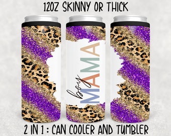 Boy Mama Skinny Can Cooler, Cozie, Tumbler, Skinny Coozie, Mom Can Cooler, Funny Can Cooler, Camping Can Cooler, Summer Can Cooler