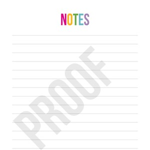 Note Page - Planner Pages - Pick Your Pages - Combine to Customize Your Dream Planner - Printable PDF Instant Download -