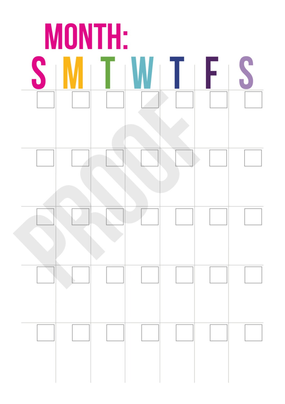 Month on One Page - Planner Pages - Pick Your Pages - Combine to ...