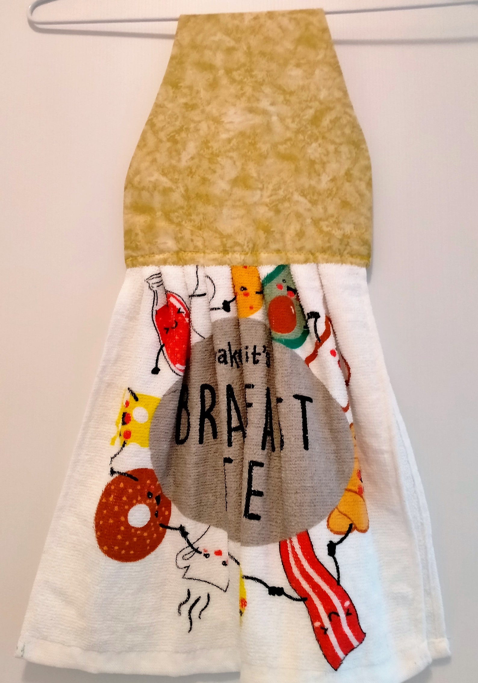 Hanging Tea Towel Kitchen Towel Caravan Laundry Etsy