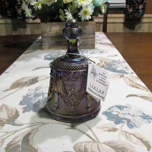 Fenton Art Glass Co *-* GOTHIC SABLE ARCH *-* Dark Carnival Glass Bell