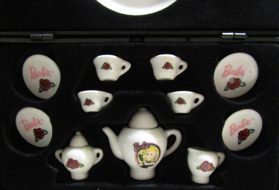 barbie miniature nostalgic china tea set