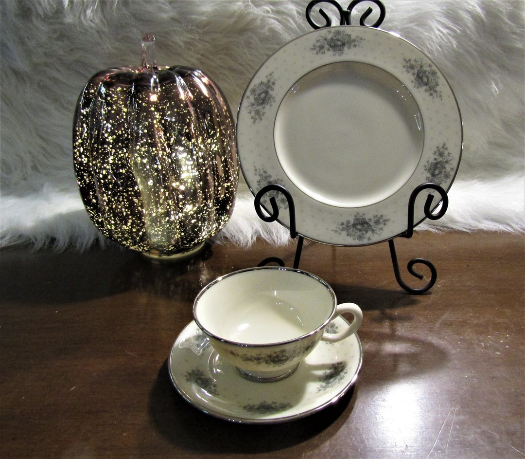 Lenox BEACON HILL, E502 3pc Dessert Set Salad Plate and Cup & Saucer Etsy