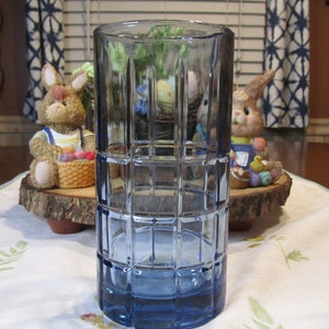 Anchor Hocking *-* TARTAN, BLUE *-* Iced Tea Tumbler, Set of 2