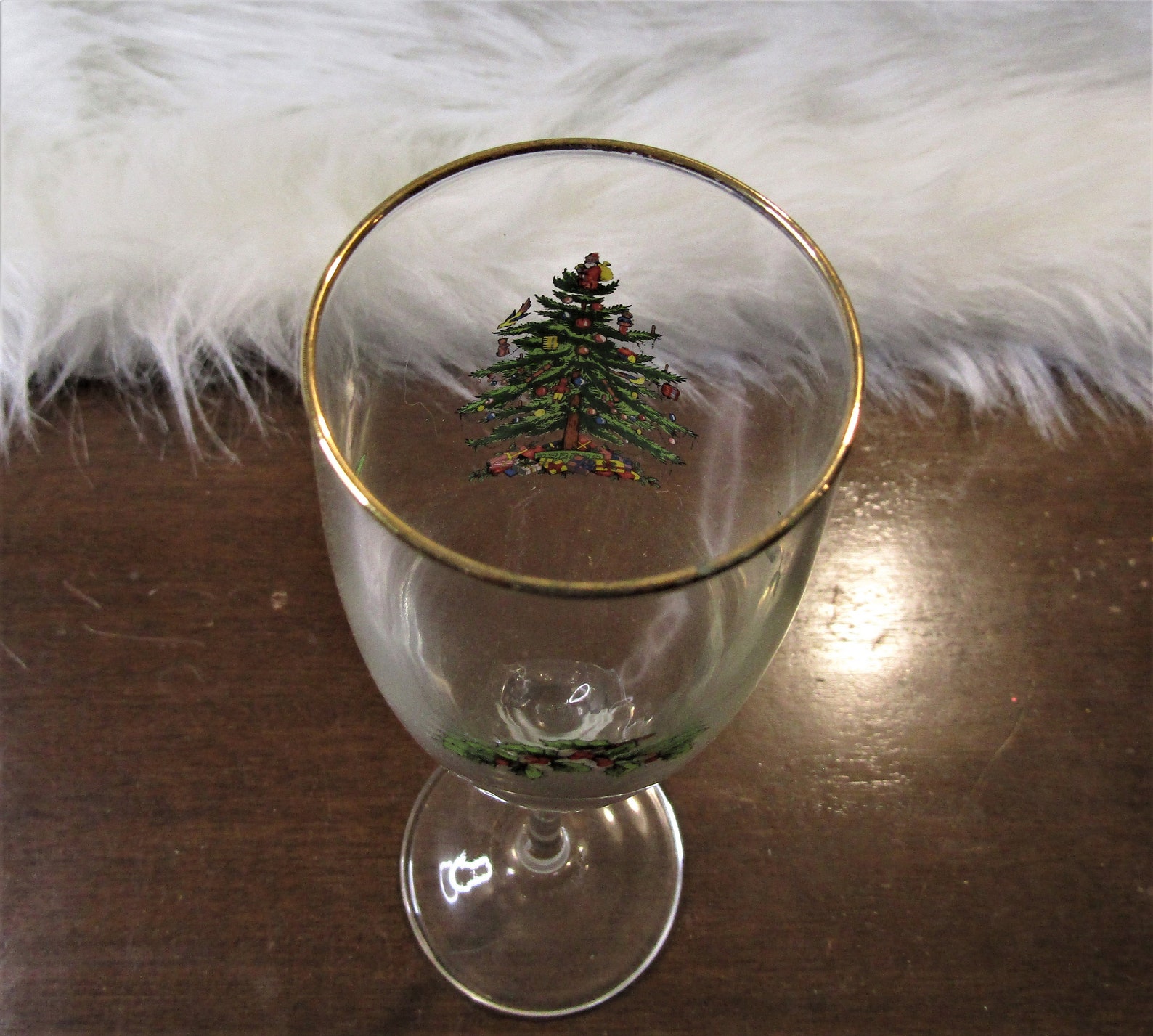 spode christmas tree champagne flutes