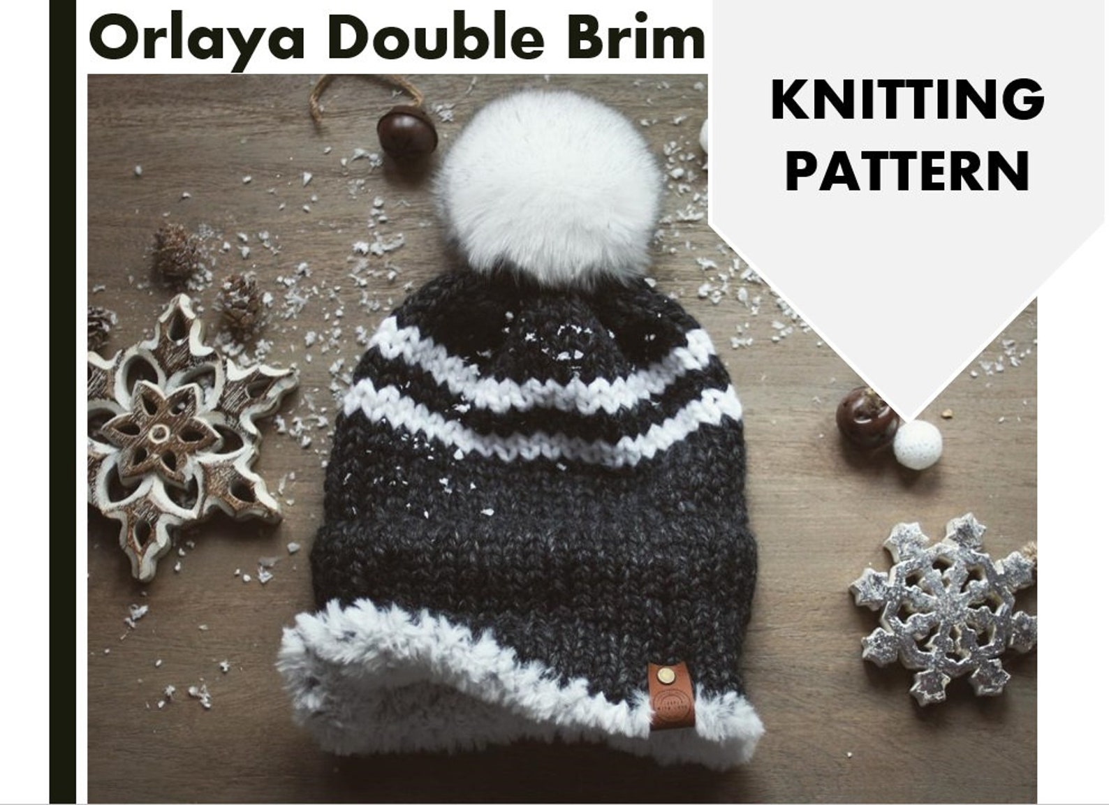 ORLAYA DOUBLE BRIM Pattern- Adult Only, Double Brim Beanie Pattern ...