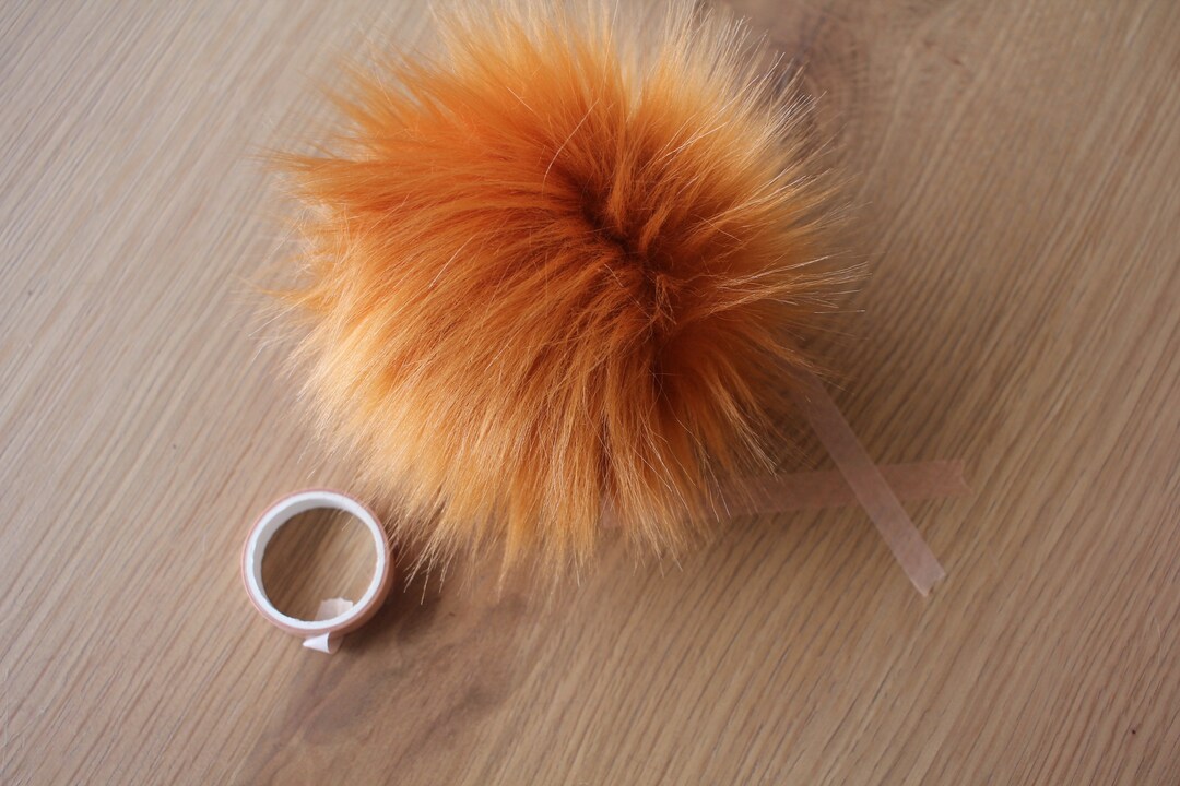 013 GINGER Faux Fur Pom Pom Beanie Pom Poms Fur Poms Hat Etsy Ireland