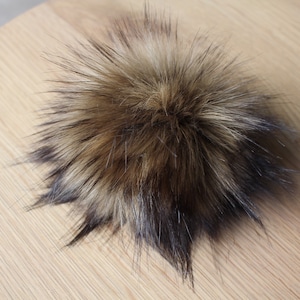 LUX PELT | Faux Fur Pom Pom, Beanie pom poms, Fur poms, Hat pom poms